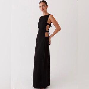 NWT Peppermayo- Cherish You Buckle Maxi Dress - Shadow